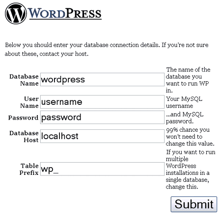 Wordpress, Instalação