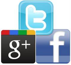 Google Facebook e Twitter